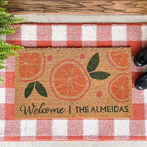 Citrus Welcome Doormat