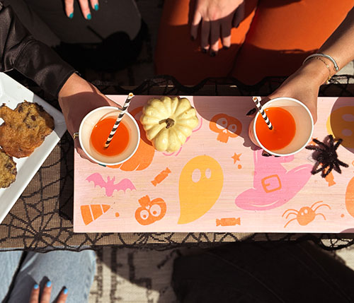 Summerween Pedestal Tray