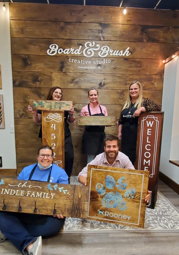BOARD & BRUSH CHAMBERSBURG, PA IS NOW OPEN! Board and Brush