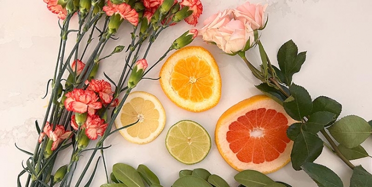 HOW TO: Create a Fruit & Floral Arrangement for Summer! - Board